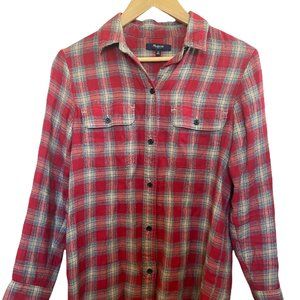 Madewell Long Sleeve Button-Up Flannel Shirt